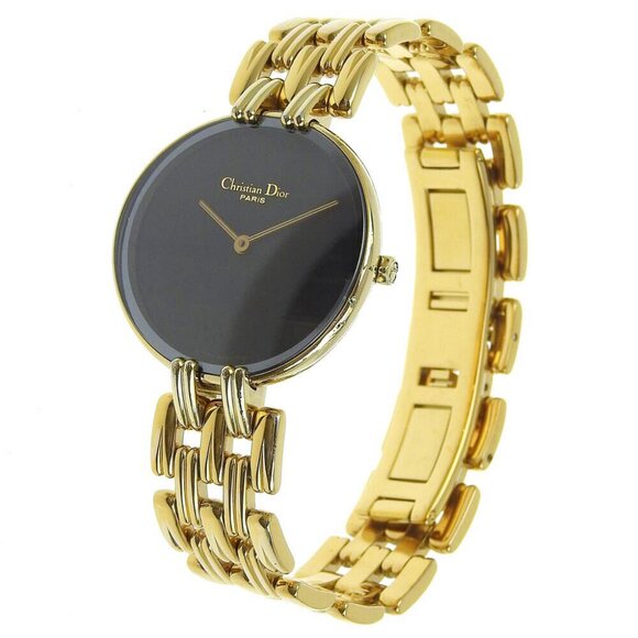 Dior Bakira Watches blackDial Plated Gold Quartz Analog display - Picture 7 of 8